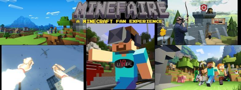banner image for Minefaire a VR Minecraft experience